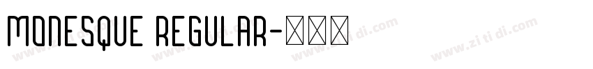 Monesque Regular字体转换